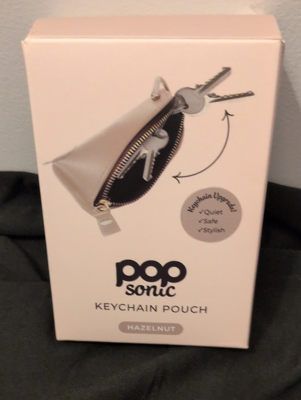 Pop Sonic Hazelnut Keychain Pouch - Compact Key Organizer